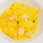 Risotto Saffron with Shrimps and Scallops 